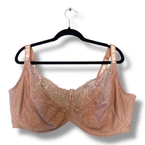 Pour Moi Sirens Full Figure Lace Underwire Bra - Nude - Picture 2 of 9